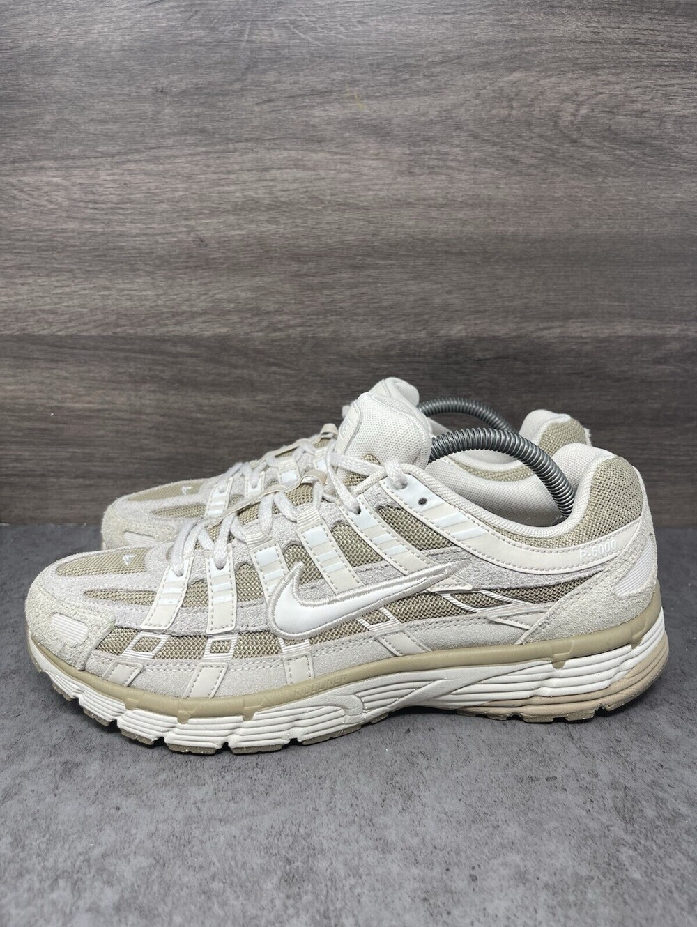 Nike P-6000 Light Orewood Brown Sesame Size 9 Mens Retro Running HV2528-100